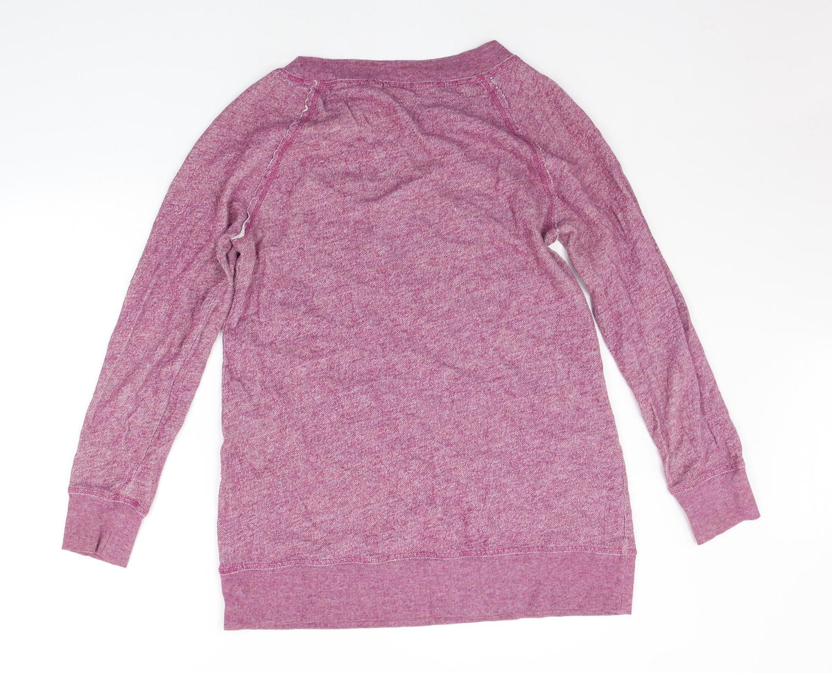 Back view of Caslon women’s purple jumper, size M