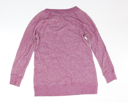Back view of Caslon women’s purple jumper, size M