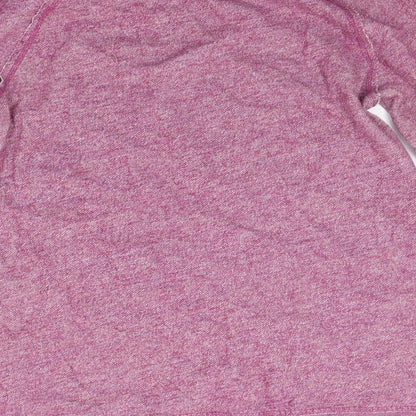Brand and care label for Caslon women’s purple jumper, size M