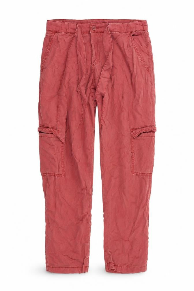 Womens UK Size 8 Primark Regular Fit  Red Trousers