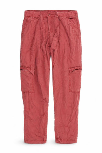 Womens UK Size 8 Primark Regular Fit  Red Trousers
