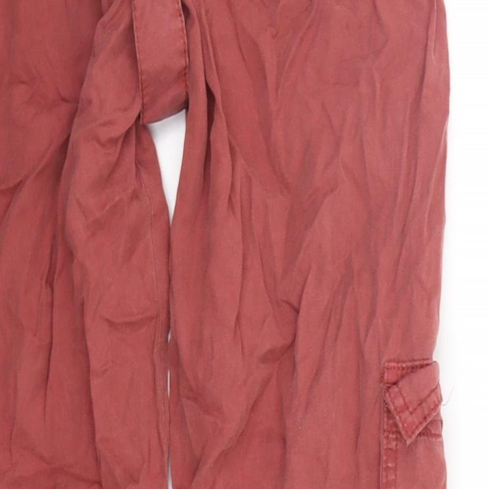 Primark Womens Red   Trousers  Size 8 L25 in