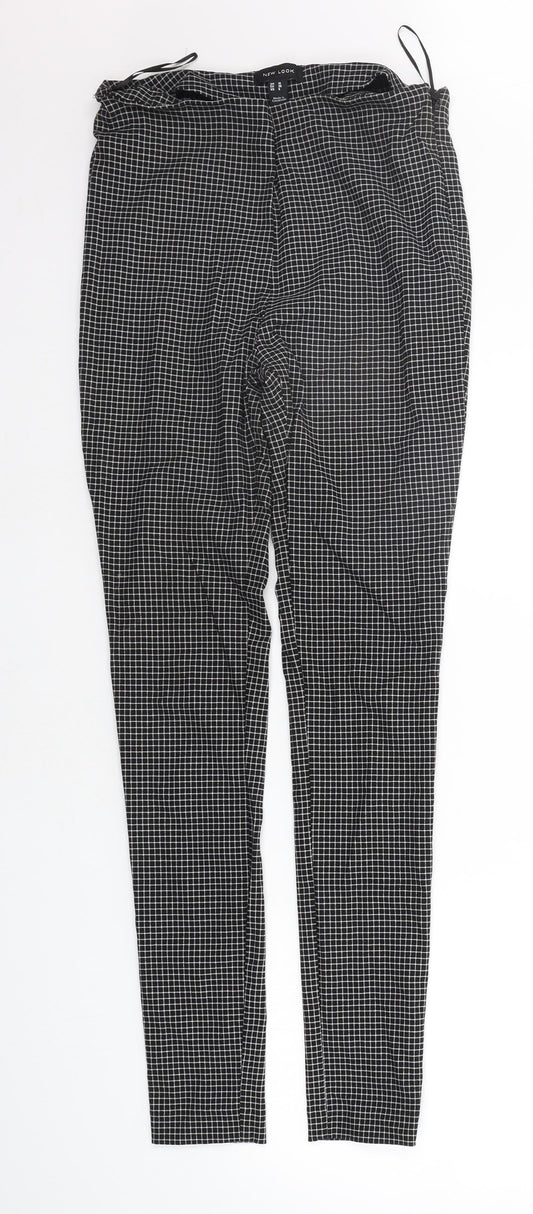 Womens UK Size 10 New Look Regular Fit  Black Trousers
