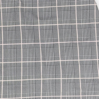 PRETTYLITTLETHING Womens Grey Check  A-Line Skirt Size 8