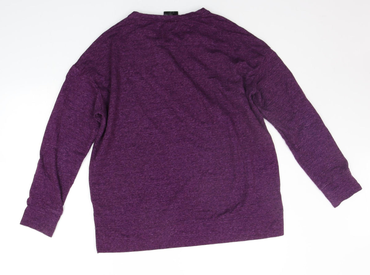 Back view of 32 Heat women’s purple jumper, size M