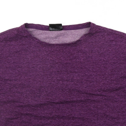 Close-up detail of 32 Heat women’s purple jumper, size M