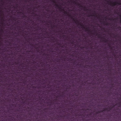 Brand and care label for 32 Heat women’s purple jumper, size M