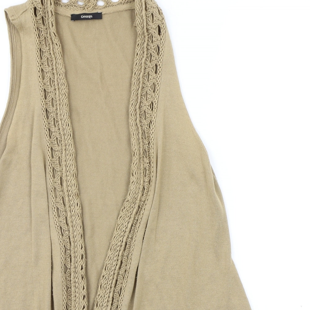George Womens Beige   Cardigan Jumper Size 10