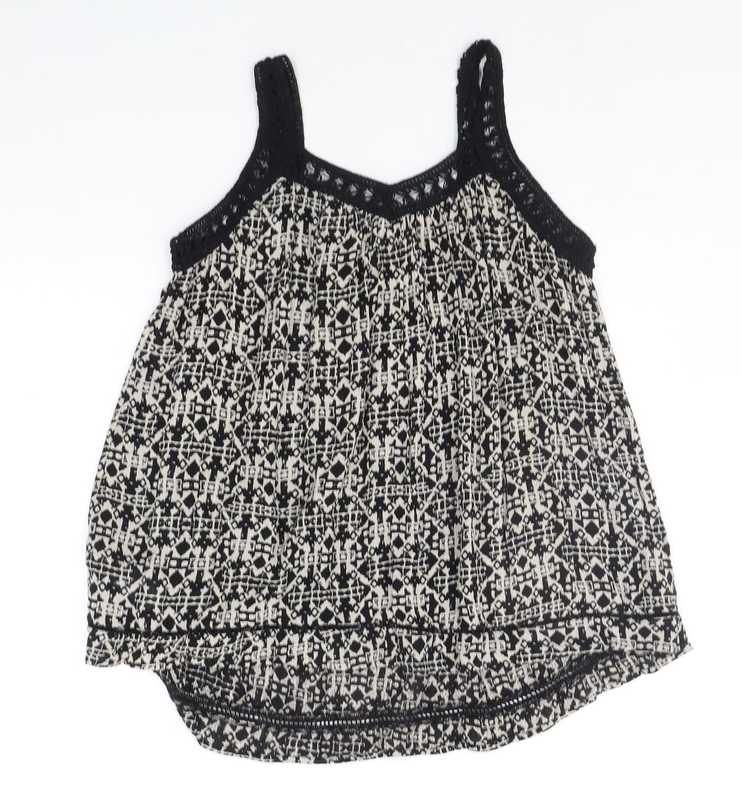 Womens UK Size 8 New Look Beige Basic Tank