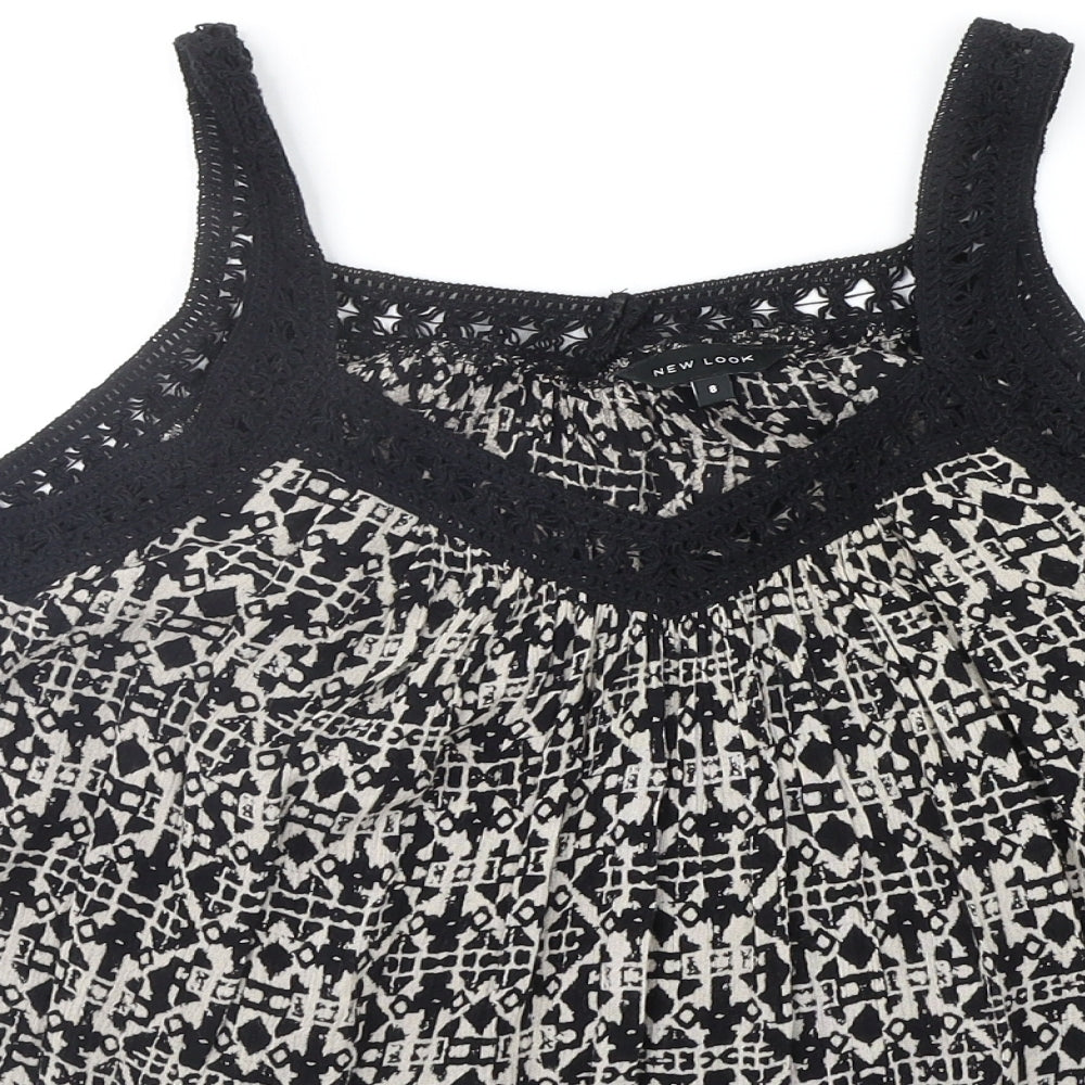 Womens UK Size 8 New Look Beige Basic Tank