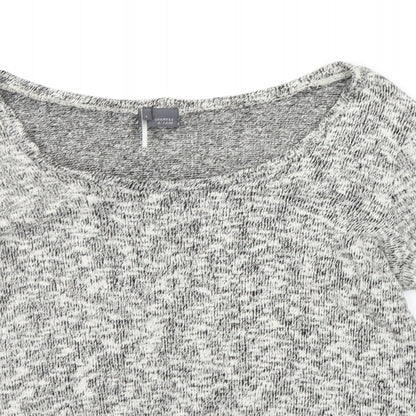 Womens UK Size L Sparkle & Fade Grey Pullover Jumper