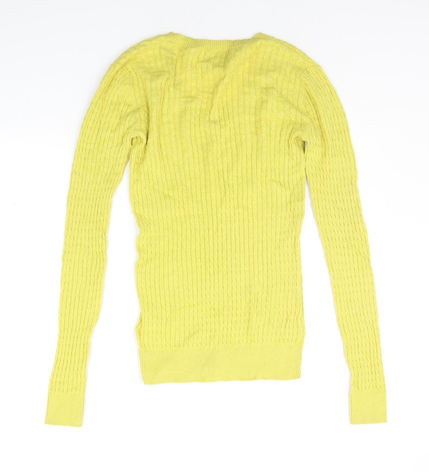 Womens UK Size 6 NEXT Yellow Pullover Jumper