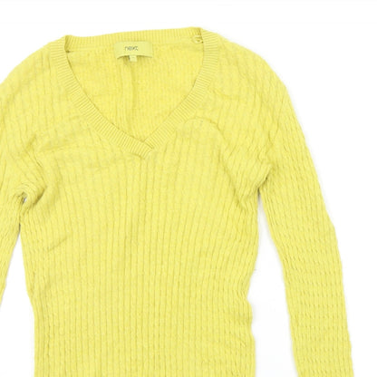 Womens UK Size 6 NEXT Yellow Pullover Jumper
