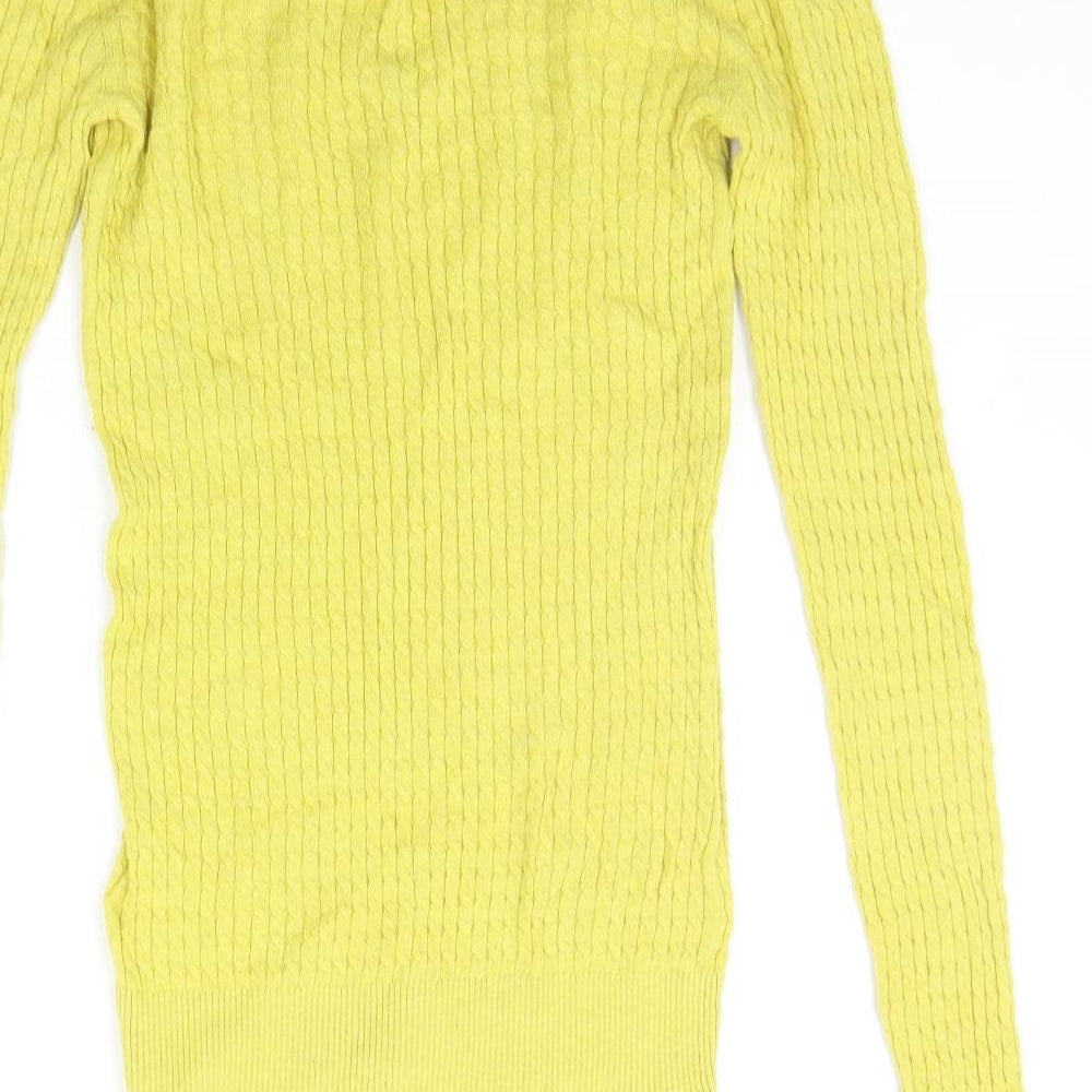 Womens UK Size 6 NEXT Yellow Pullover Jumper
