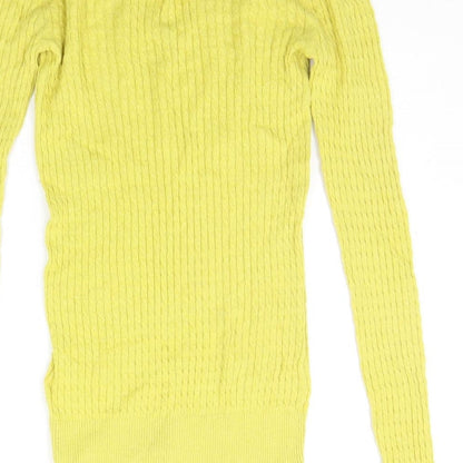 Womens UK Size 6 NEXT Yellow Pullover Jumper