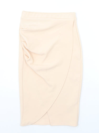 Missguided Womens Orange   A-Line Skirt Size 6