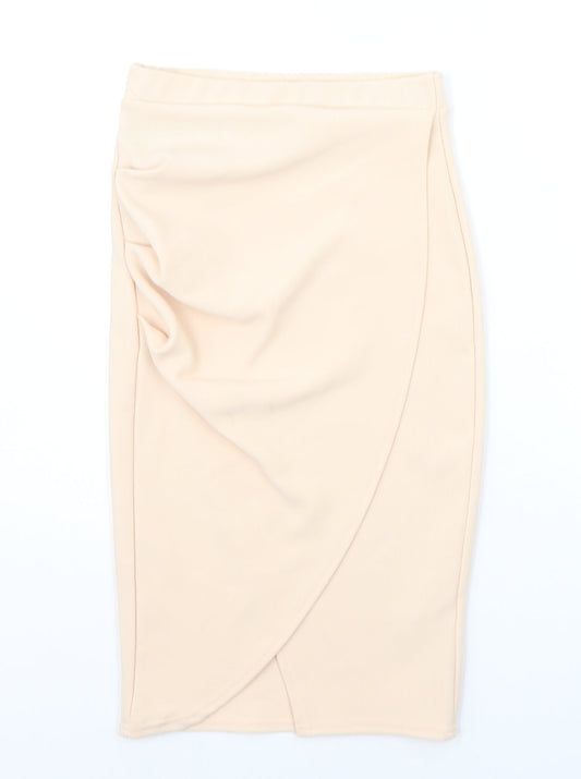 Missguided Womens Orange   A-Line Skirt Size 6
