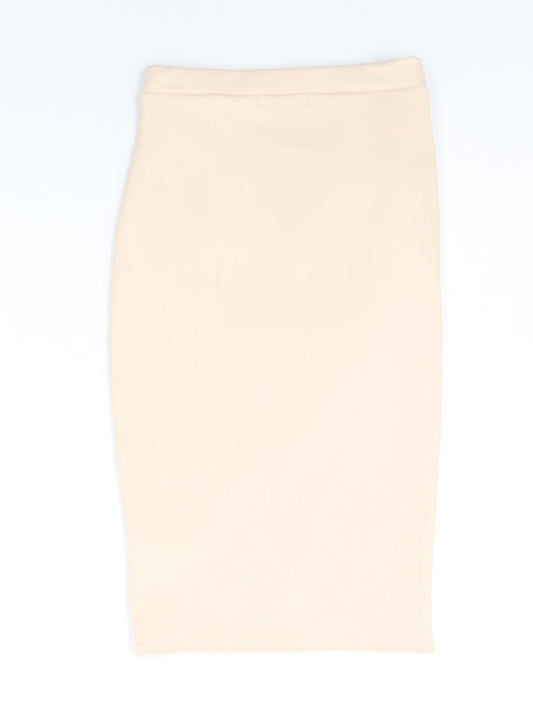 Missguided Womens Orange   A-Line Skirt Size 6