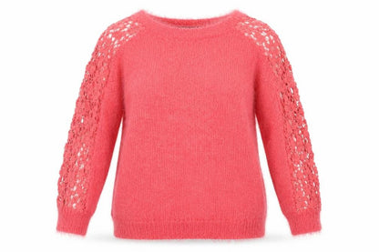 Front view of Jasmine women’s pink jumper, size M