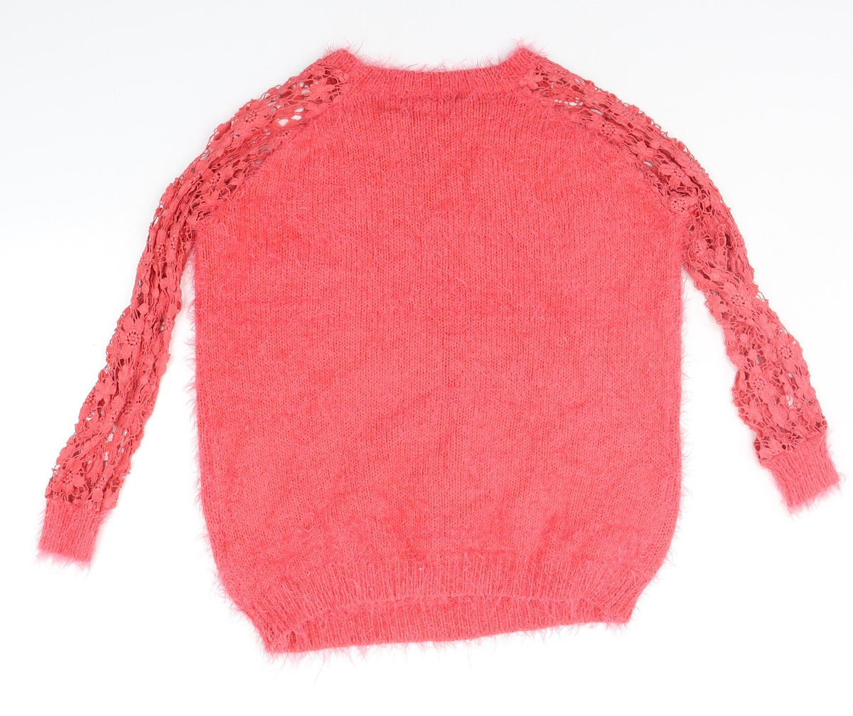 Back view of Jasmine women’s pink jumper, size M