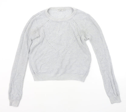 Womens UK Size 14 Brave Soul Grey Pullover Jumper