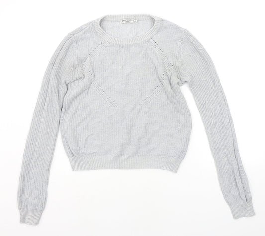 Womens UK Size 14 Brave Soul Grey Pullover Jumper