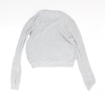 Womens UK Size 14 Brave Soul Grey Pullover Jumper