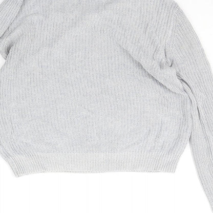 Womens UK Size 14 Brave Soul Grey Pullover Jumper