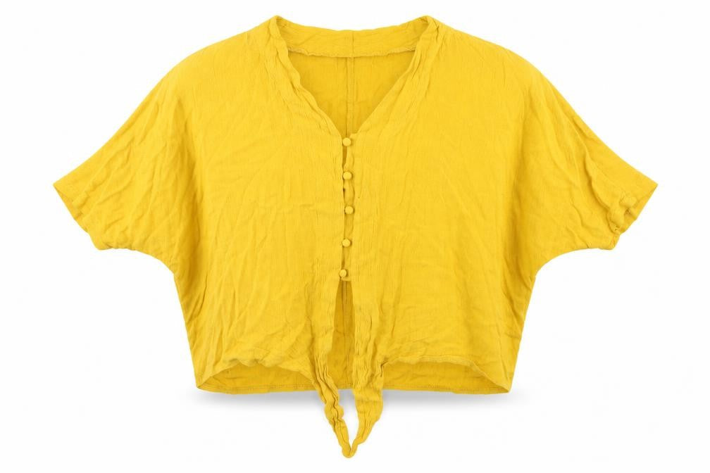 Womens UK Size 10 Select Yellow Basic Blouse