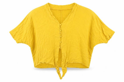 Womens UK Size 10 Select Yellow Basic Blouse