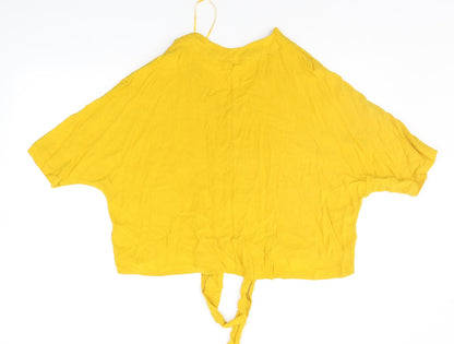 Womens UK Size 10 Select Yellow Basic Blouse