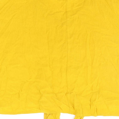 Womens UK Size 10 Select Yellow Basic Blouse