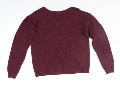 Womens UK Size 8 Dorothy Perkins Purple Pullover Jumper
