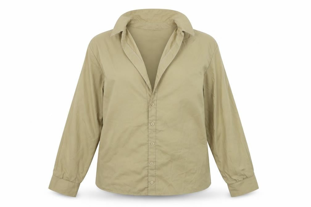Womens UK Size 12 I SAW IT FIRST Brown Basic Button-Up