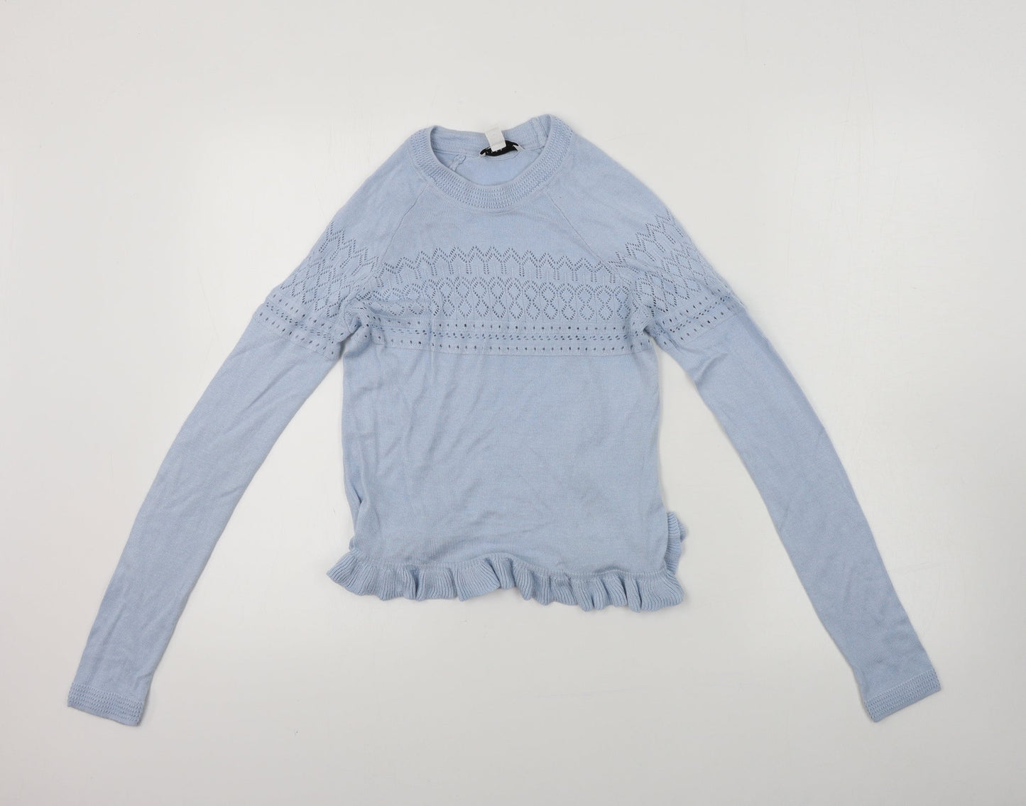 Womens UK Size 8 Topshop Blue Pullover Jumper