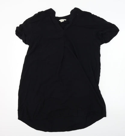 Womens UK Size S H&M Black Basic Blouse