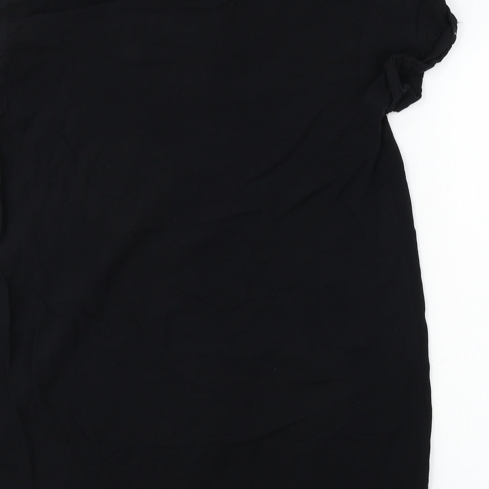 Womens UK Size S H&M Black Basic Blouse