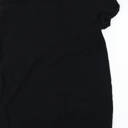 Womens UK Size S H&M Black Basic Blouse