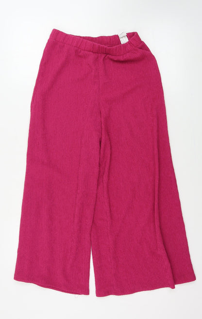Bershka Womens Pink   Trousers  Size S L21 in