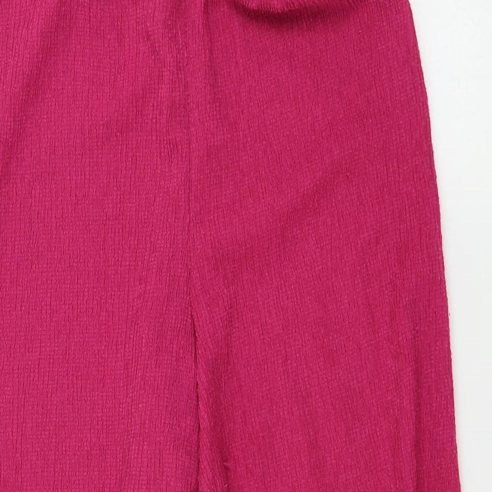 Bershka Womens Pink   Trousers  Size S L21 in