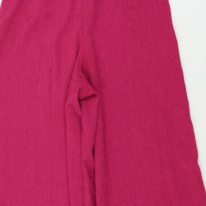 Bershka Womens Pink   Trousers  Size S L21 in
