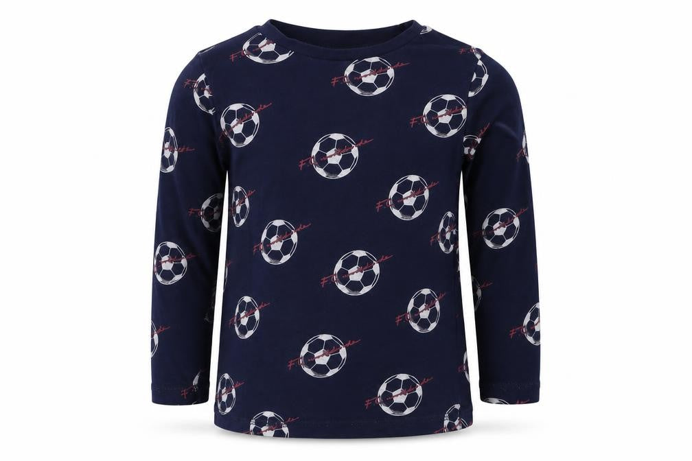 Front view of George boys’ blue basic t-shirt, size 5-6, years