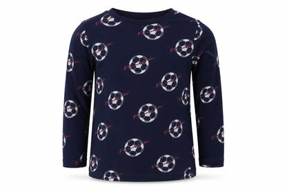Front view of George boys’ blue basic t-shirt, size 5-6, years