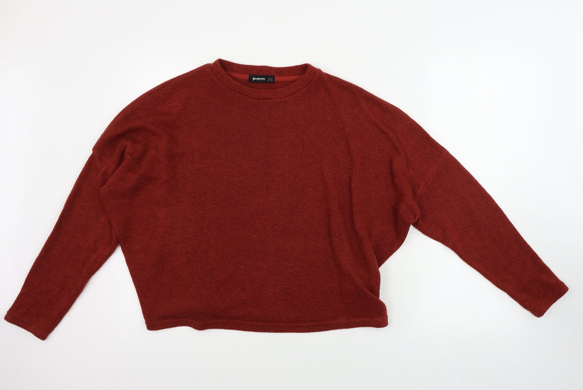Additional front view of Stradavarius women’s orange jumper, size S