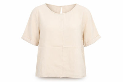 Womens UK Size 12 Monsoon Beige Basic Blouse