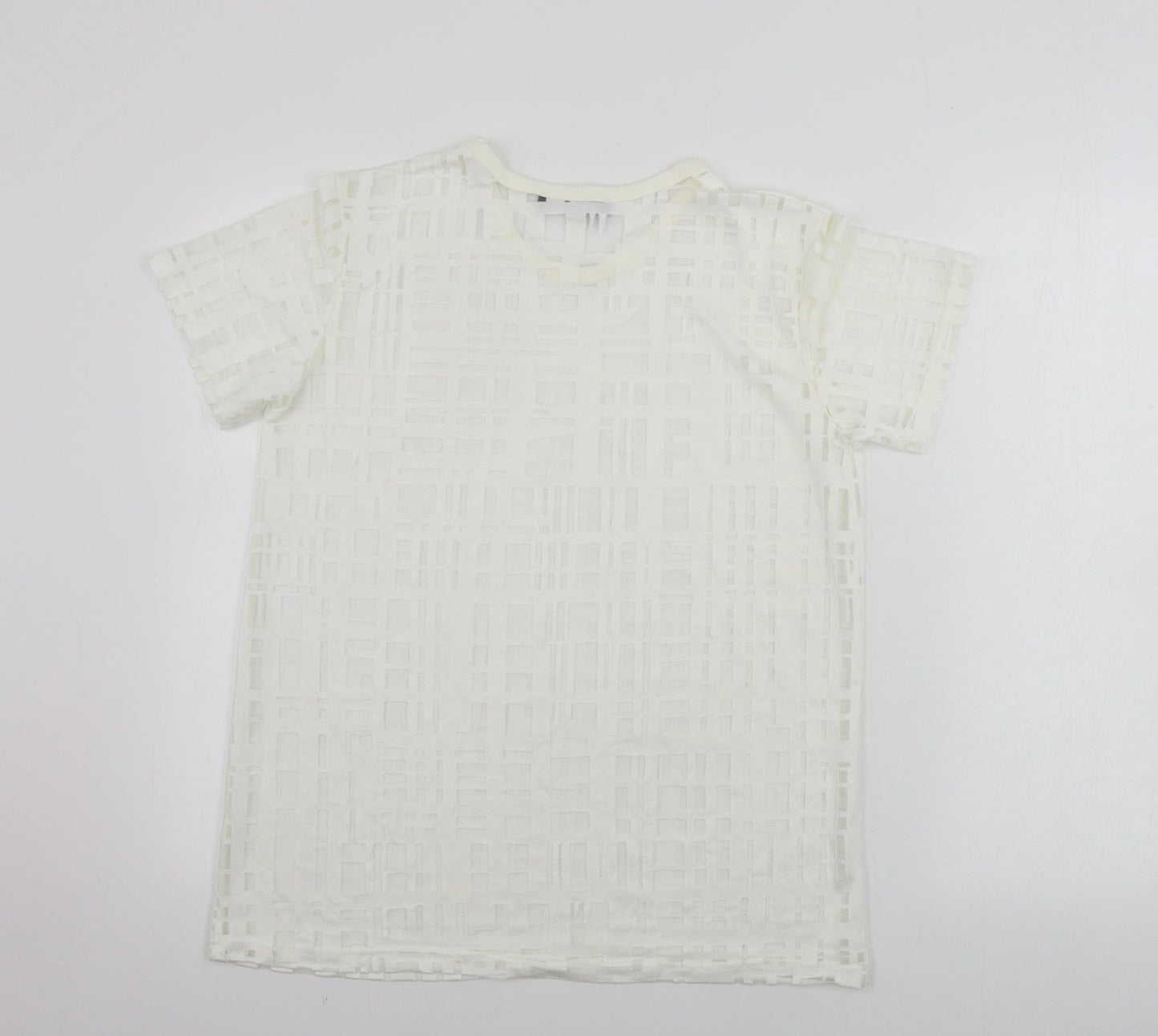 Womens UK Size 12 Atmosphere Beige Basic T-Shirt