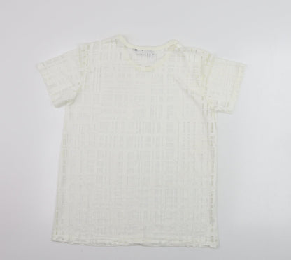 Womens UK Size 12 Atmosphere Beige Basic T-Shirt