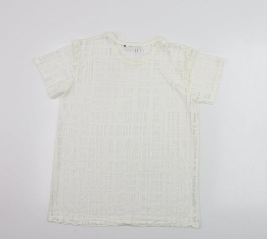 Womens UK Size 12 Atmosphere Beige Basic T-Shirt