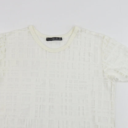 Womens UK Size 12 Atmosphere Beige Basic T-Shirt