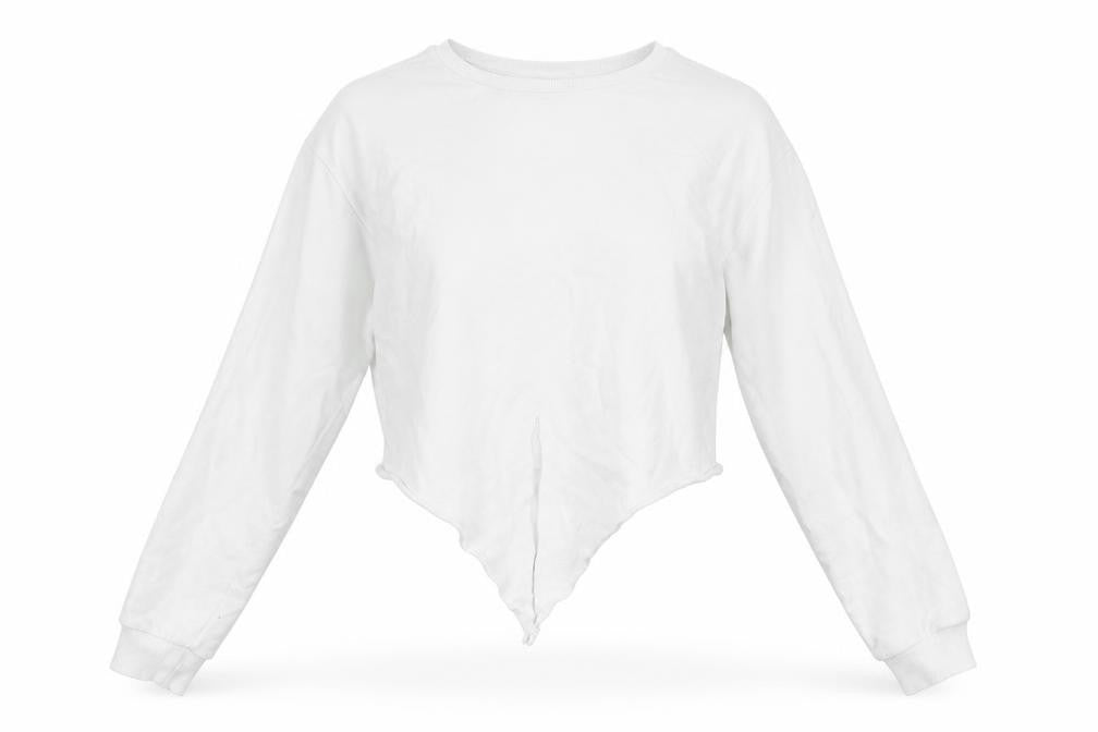 Front view of Miss Selfridge women’s white jumper, size UK 12